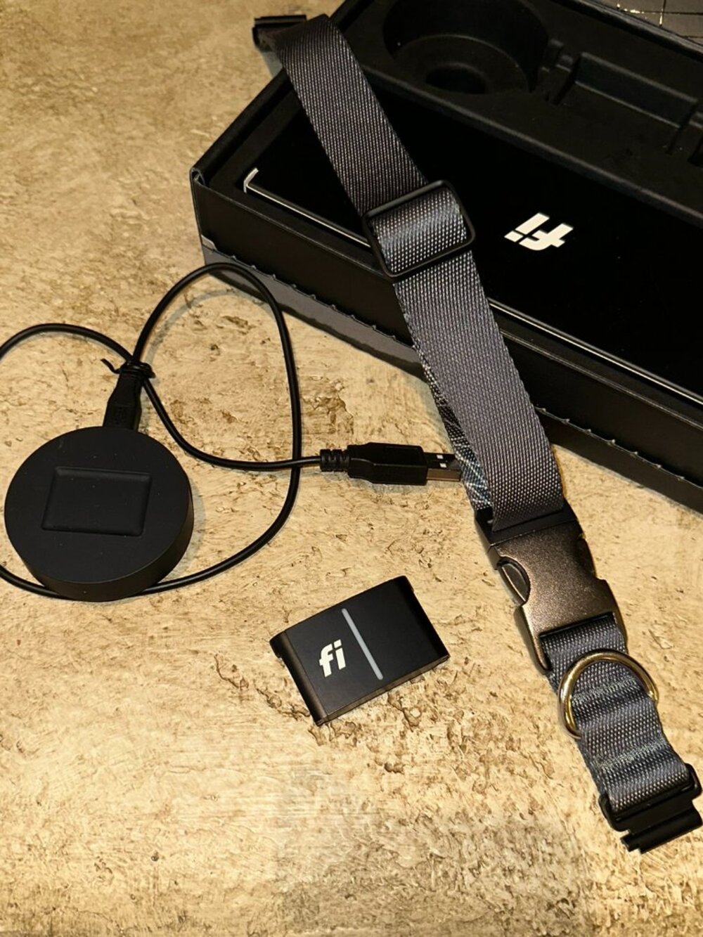 FI gps dog collar Complete Set, series 3, size L
